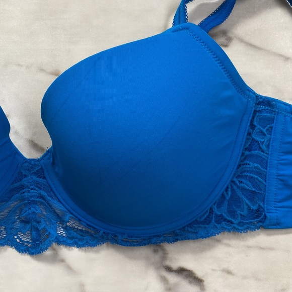 Natori Blue Lace Underwire Bra 34D - Picture 3 of 6